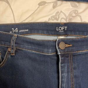 Hardly worn loft jeggings